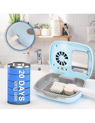 Funda de Viaje para Cepillo de Dientes Becoolpet Azul