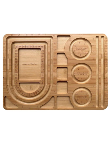 Tablero de cuentas de bambú Armas Kodu 39 x 29 cm para pulseras