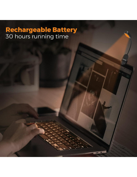 Luz de Lectura Ámbar Recargable con Clip - Shenzhen Yarrae Luz de Lectura Ámbar Recargable con Clip - Shenzhen Yarrae