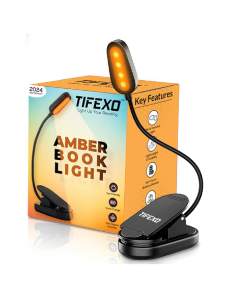 Luz de Lectura Ámbar Recargable con Clip - Shenzhen Yarrae Luz de Lectura Ámbar Recargable con Clip - Shenzhen Yarrae