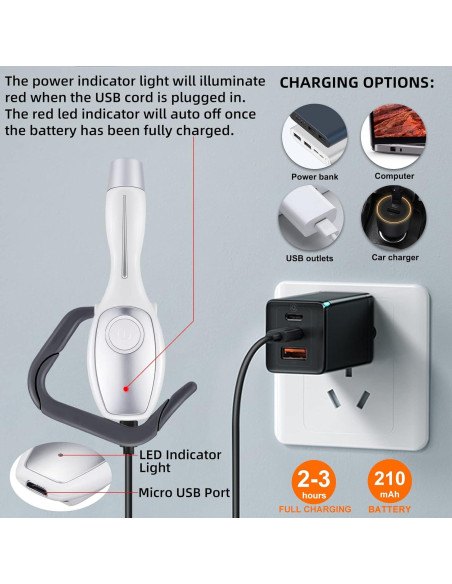 Luz de Lectura USB HONGUT Recargable 3 Niveles Brillo Luz de Lectura USB HONGUT Recargable 3 Niveles Brillo