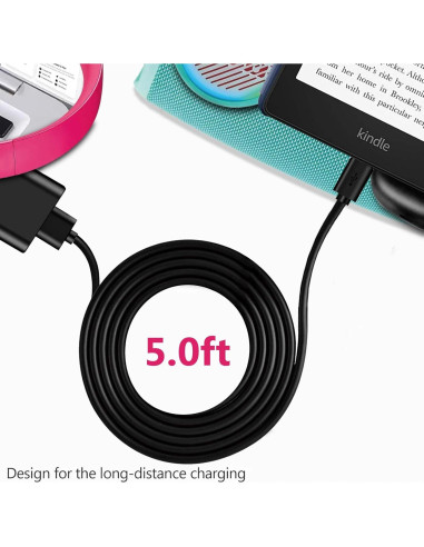 Cable de carga USB C 5 pies BCWJ NETS para proyector LED