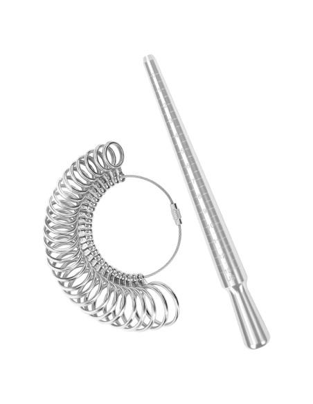 Juego de Herramientas de Medición de Anillos TUNQISM 2 Piezas Juego de Herramientas de Medición de Anillos TUNQISM 2 Piezas