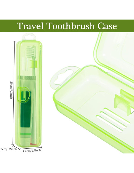 Estuche de viaje para cepillos de dientes Gamdee 2 unidades Estuche de viaje para cepillos de dientes Gamdee 2 unidades