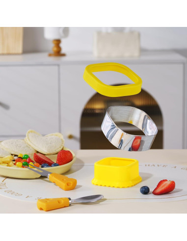Cortador de Sándwich ETERSION 4 Piezas Acero Inoxidable
