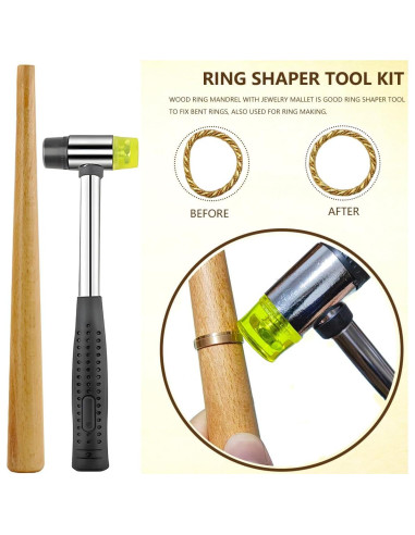 Kit de Herramientas para Medir Tallas de Anillos EJOQSON 12PCS