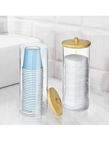 Dispensador de Tazas de Baño IWNTWY Acrílico Transparente