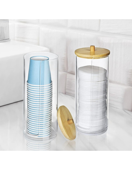 Dispensador de Tazas de Baño IWNTWY Acrílico Transparente Dispensador de Tazas de Baño IWNTWY Acrílico Transparente