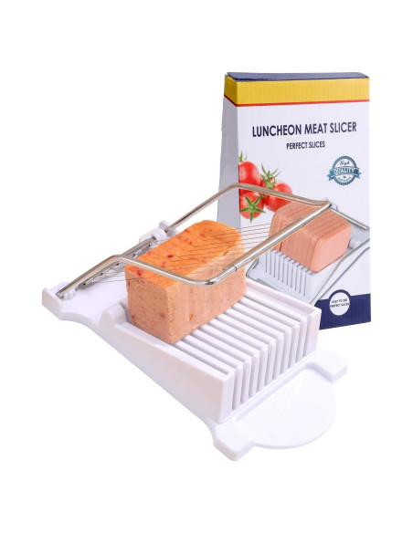 Cortador de Alimentos NVTED Blanco 10 Rebanadas Acero Inoxidable Cortador de Alimentos NVTED Blanco 10 Rebanadas Acero Inoxidable