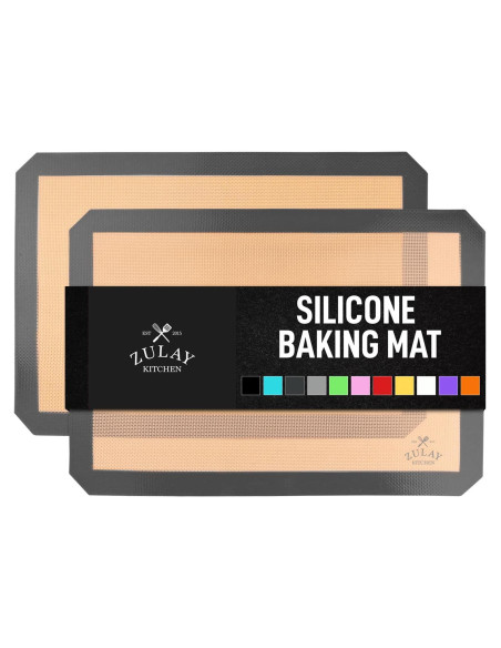 Tapetes de Silicona para Hornear Zulay Kitchen 2-Pack 42x29.5cm Tapetes de Silicona para Hornear Zulay Kitchen 2-Pack 42x29.5cm