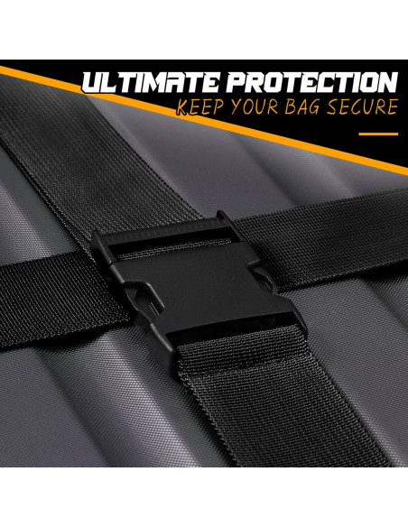 Correas de Equipaje Eccliy 12 Piezas Ajustables 100-188 cm Negro Correas de Equipaje Eccliy 12 Piezas Ajustables 100-188 cm Negro