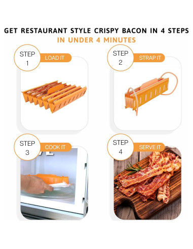 Cocinador de Tocino Bad Boy para Microondas - 1 Paquete