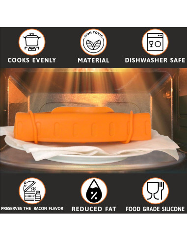 Cocinador de Tocino Bad Boy para Microondas - 1 Paquete