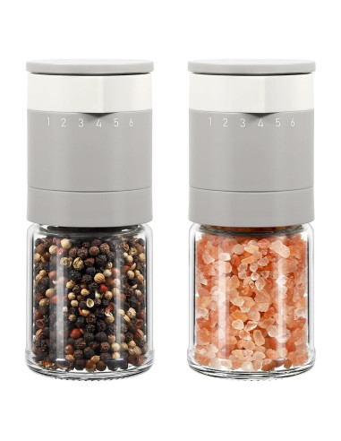 Juego de Molinillos de Sal y Pimienta Vucchini Manual 120g