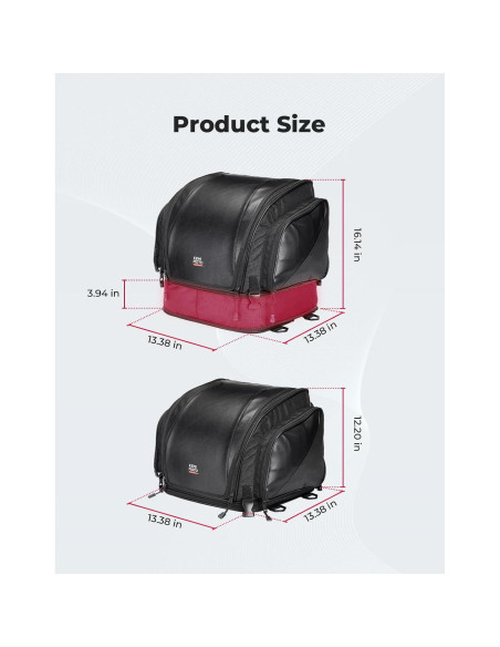Bolsa de Cola de Motocicleta KEMIMOTO 40-50L Impermeable Bolsa de Cola de Motocicleta KEMIMOTO 40-50L Impermeable