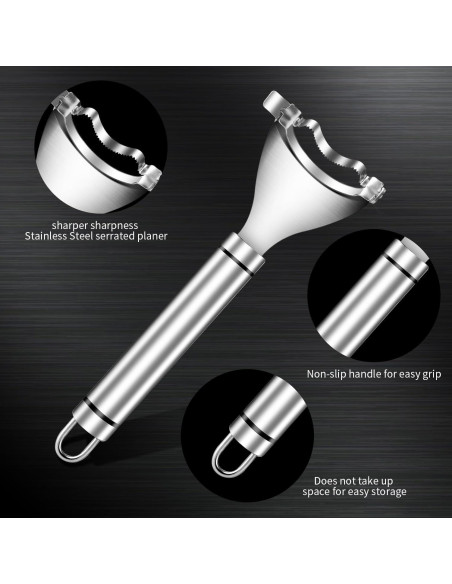 Pelador de Maíz Perla Dorada Acero Inoxidable Ergonómico Pelador de Maíz Perla Dorada Acero Inoxidable Ergonómico