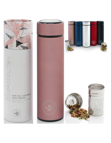 Vaso de Viaje Teabloom Cosmopolitan 480ml Acero Inoxidable