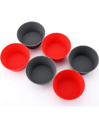 Paquete de 12 Tazas de Silicona Jumbo Mirenlife 9.5 cm