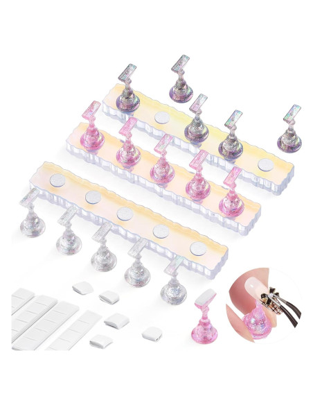 Set de Soporte para Uñas Etercycle 2 Piezas Acrílico Set de Soporte para Uñas Etercycle 2 Piezas Acrílico