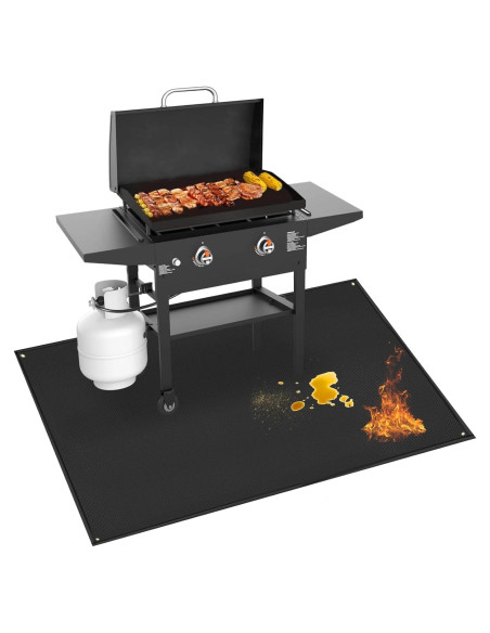 Alfombrilla para Parrilla TOHONFOO 70x48cm Resistente al Calor Alfombrilla para Parrilla TOHONFOO 70x48cm Resistente al Calor