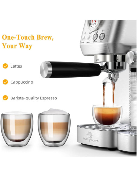 Máquina de café espresso MAttinata I' Alba Pro con espumador automático Máquina de café espresso MAttinata I' Alba Pro con espumador automático