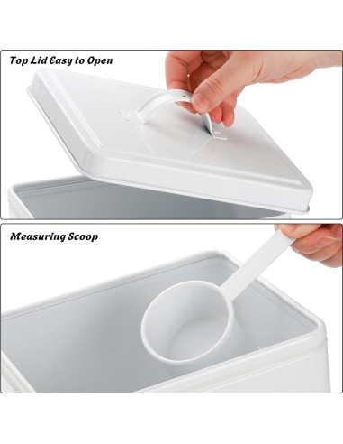 Contenedor de Almacenamiento de Alimentos YOUEON 4,54 kg Blanco