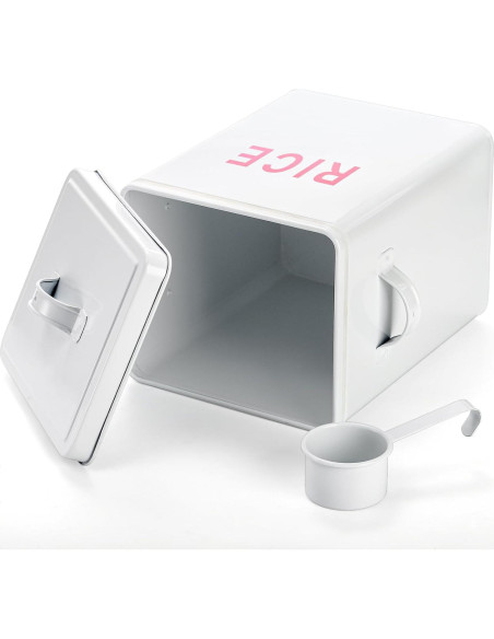 Contenedor de Almacenamiento de Alimentos YOUEON 4,54 kg Blanco Contenedor de Almacenamiento de Alimentos YOUEON 4,54 kg Blanco