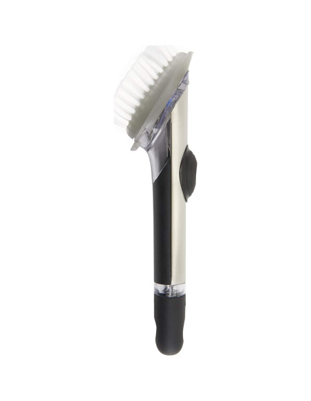 Cepillo de Platos OXO SteeL con Dispensador de Jabón 27 cm Cepillo de Platos OXO SteeL con Dispensador de Jabón 27 cm