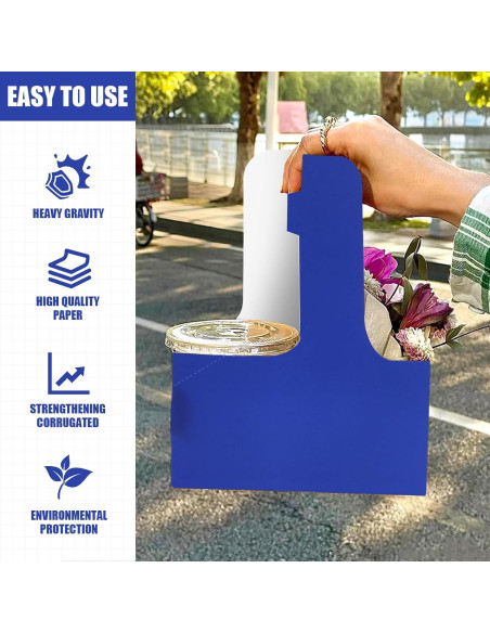 Portavasos desechable 2 tazas Xlong azul 30 unidades Portavasos desechable 2 tazas Xlong azul 30 unidades