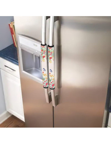 Juego de Fundas para Manijas HUISEFOR 4 Piezas Floral