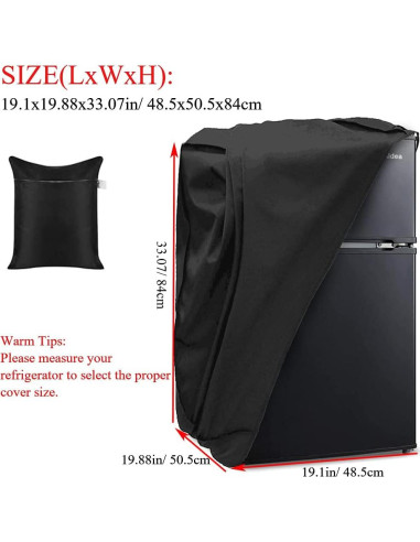 Cubierta de Polvo UCARE para Mini Refrigerador 48.5x50.5x84cm