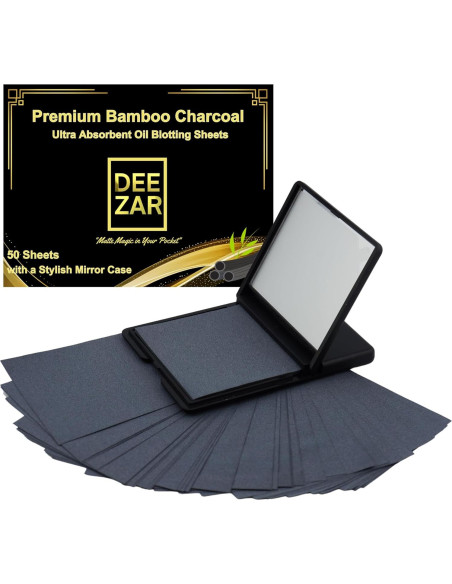 Hojas Absorbentes de Aceite DEEZAR con Estuche Compacto 50 Unidades Hojas Absorbentes de Aceite DEEZAR con Estuche Compacto 50 Unidades