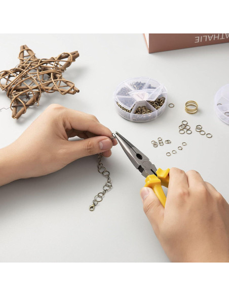 Kit de Anillas Abiertas 1000PCS + 40 Cierres Langosta 12mm - Handyman Crafts Kit de Anillas Abiertas 1000PCS + 40 Cierres Langosta 12mm - Handyman Crafts