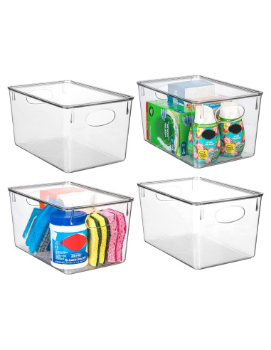 Bins de Almacenamiento ClearSpace 4 Paquete 27,94x19,05x15,24cm
