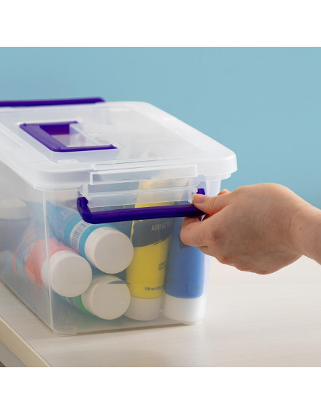 Contenedores de Almacenamiento IRIS USA 5 Qt. Transparentes - 6 Pzas Contenedores de Almacenamiento IRIS USA 5 Qt. Transparentes - 6 Pzas