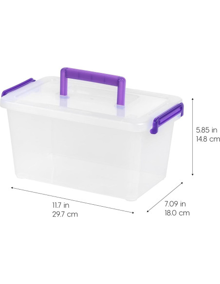 Contenedores de Almacenamiento IRIS USA 5 Qt. Transparentes - 6 Pzas Contenedores de Almacenamiento IRIS USA 5 Qt. Transparentes - 6 Pzas