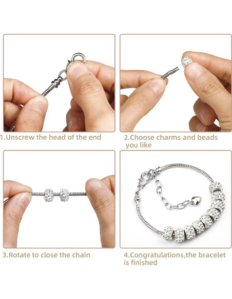 20 Piezas Pulsera de Cadena de Serpiente ZYEHXED Ajustable 20 Piezas Pulsera de Cadena de Serpiente ZYEHXED Ajustable