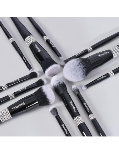 Conjunto 16 Brochas Maquillaje Profesional Bueart Design