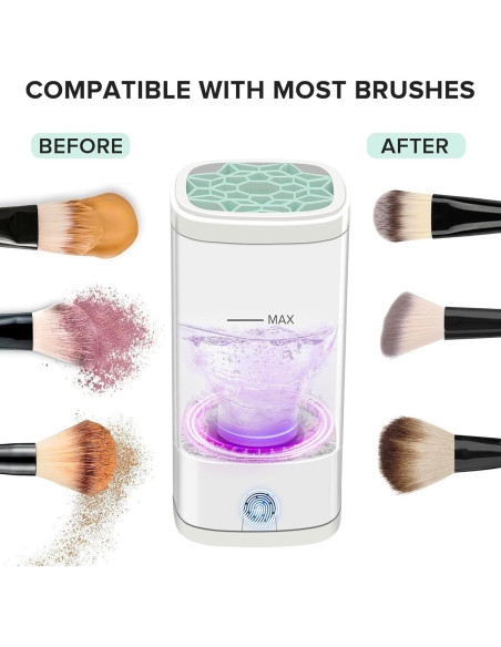 Limpiador Eléctrico de Brochas de Maquillaje Sowell 16,69 cm Limpiador Eléctrico de Brochas de Maquillaje Sowell 16,69 cm