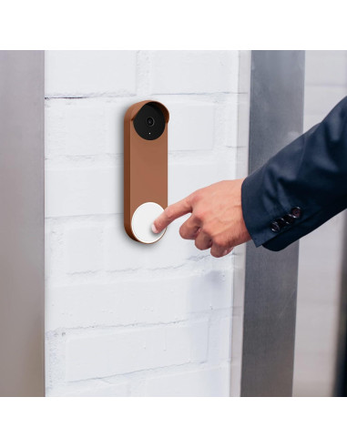 Cubierta de Silicona Marrón para Google Nest Doorbell