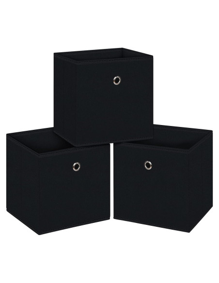 Cajas de Almacenamiento Plegables NieEnjoy 11L Negro - 3 Pzas Cajas de Almacenamiento Plegables NieEnjoy 11L Negro - 3 Pzas