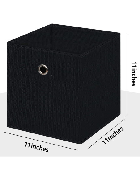 Cajas de Almacenamiento Plegables NieEnjoy 11L Negro - 3 Pzas Cajas de Almacenamiento Plegables NieEnjoy 11L Negro - 3 Pzas