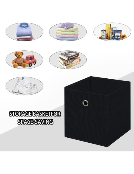 Cajas de Almacenamiento Plegables NieEnjoy 11L Negro - 3 Pzas Cajas de Almacenamiento Plegables NieEnjoy 11L Negro - 3 Pzas