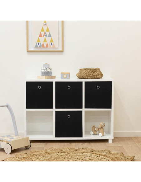 Cajas de Almacenamiento Plegables NieEnjoy 11L Negro - 3 Pzas Cajas de Almacenamiento Plegables NieEnjoy 11L Negro - 3 Pzas