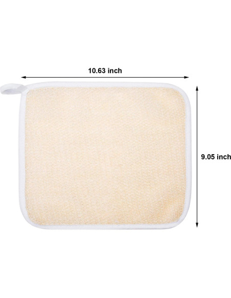 Paños Exfoliantes Tatuo 5 Pcs Beige 27x23 cm para Baño Paños Exfoliantes Tatuo 5 Pcs Beige 27x23 cm para Baño