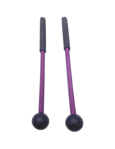 Par de Martillos de Percusión TUOREN 22,86 cm Goma Púrpura