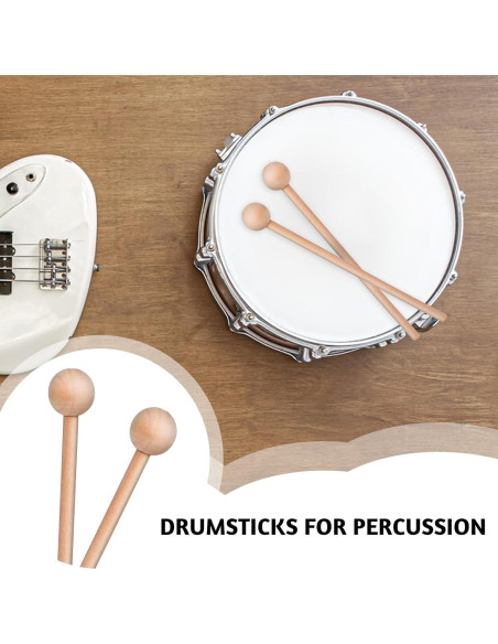 2 Palos de Percusión de Madera 20.5cm para Niños 2 Palos de Percusión de Madera 20.5cm para Niños