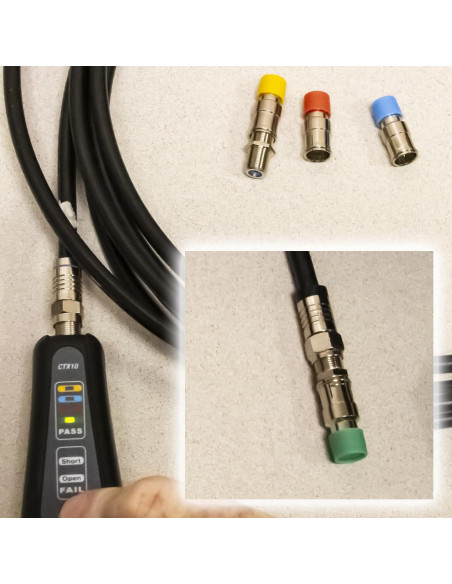 Probador de Cable Coaxial Triplett CTX10 - Pruebas F-Type Probador de Cable Coaxial Triplett CTX10 - Pruebas F-Type