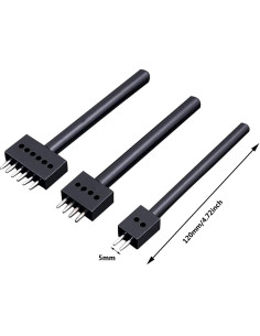 Juego de Herramientas de Perforación para Cuero Firetoolsmart 3 Piezas 2