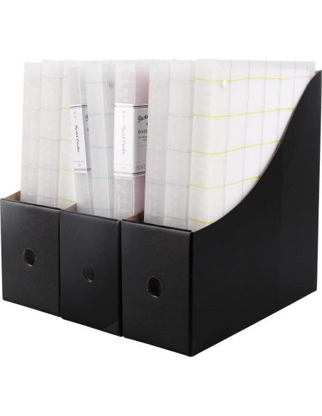 Soporte de Revistas Limitliho Negro 2 Paquete 26.92 cm Soporte de Revistas Limitliho Negro 2 Paquete 26.92 cm
